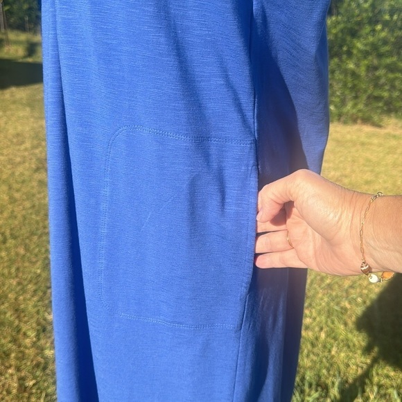 J Jill Blue Short Sleeve Coastal Tunic Dress Knee length XS - Picture 6 of 9